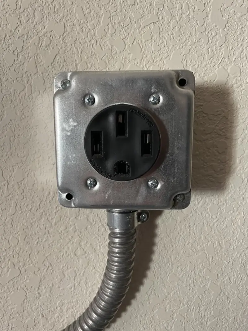 NEMA 14-50 outlet installed for Smart Home Electrical in Lyman